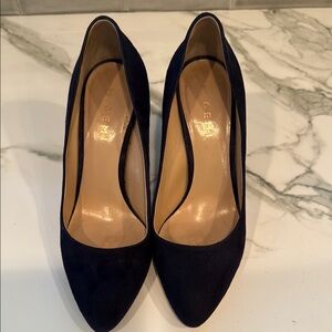 Women's M. Gemi Blue Suede Heels